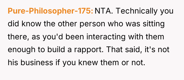 Pure-Philosopher-175 NTA. Technically you did know the other person who...