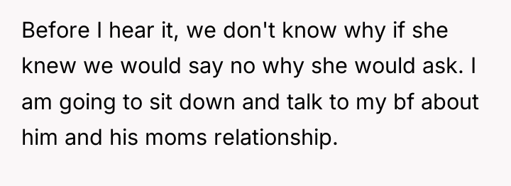Before I hear it, we don't know why if she...