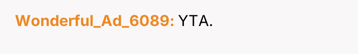 Wonderful_Ad_6089 YTA.