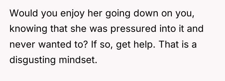 Would you enjoy her going down on you, knowing that...