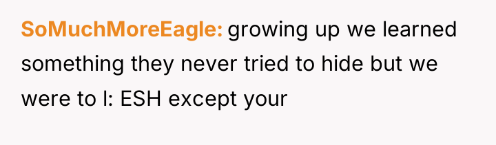 SoMuchMoreEagle growing up we learned something they never tried to...