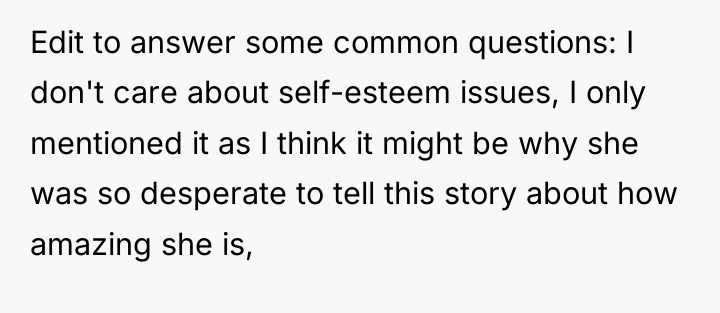 Edit to answer some common questions: I don't care about...