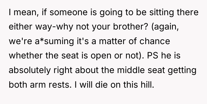 I mean, if someone is going to be sitting there...
