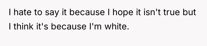 I hate to say it because I hope it isn't...