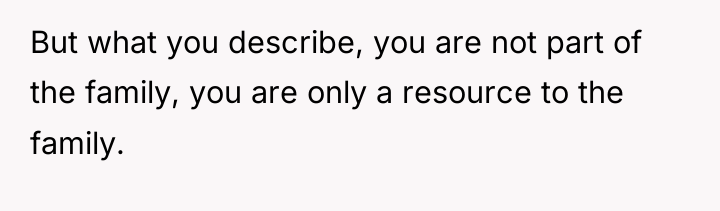 But what you describe, you are not part of the...