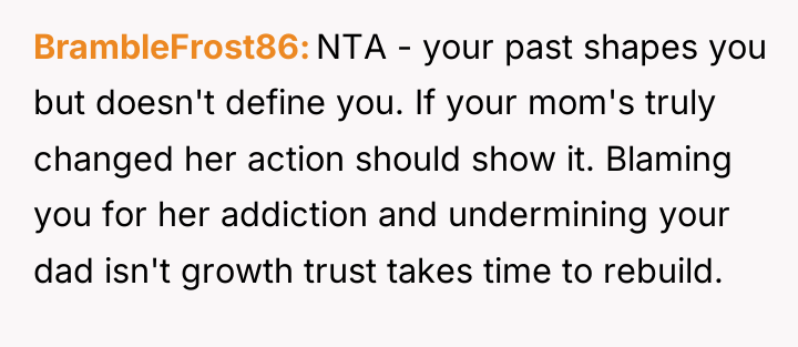 BrambleFrost86 NTA - your past shapes you but doesn't define...