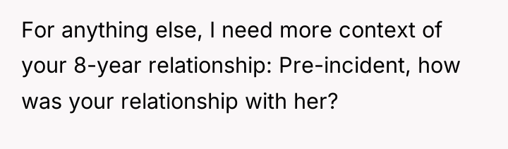 For anything else, I need more context of your 8-year...