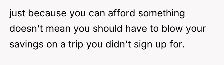 just because you can afford something doesn't mean you should...