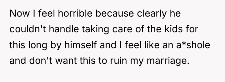 Now I feel horrible because clearly he couldn't handle taking...