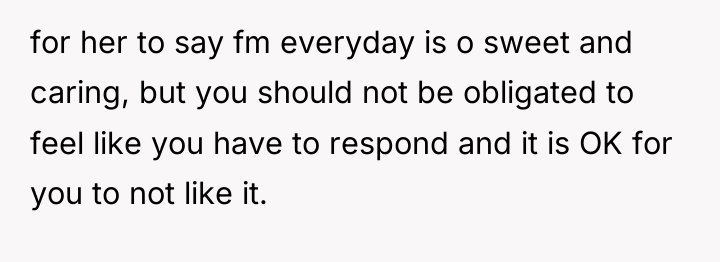 for her to say fm everyday is o sweet and...