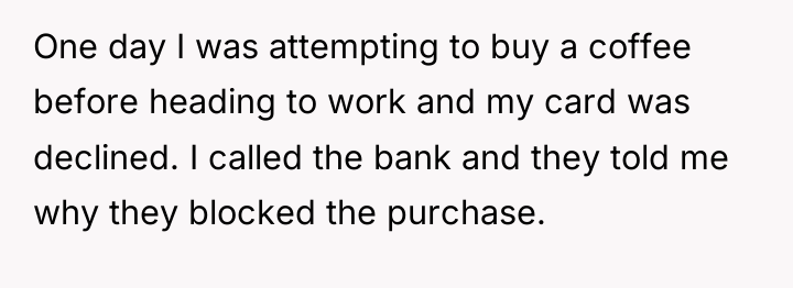 One day I was attempting to buy a coffee before...