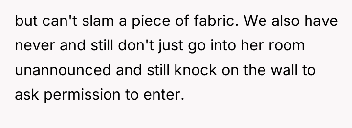 but can't slam a piece of fabric. We also have...