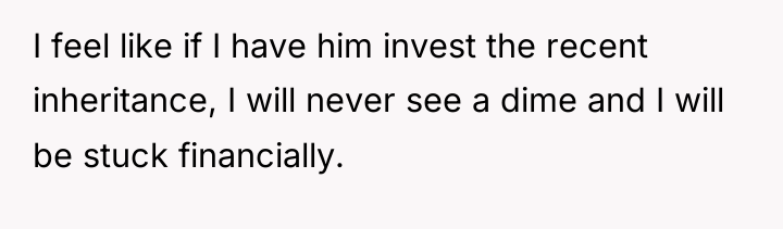 I feel like if I have him invest the recent...