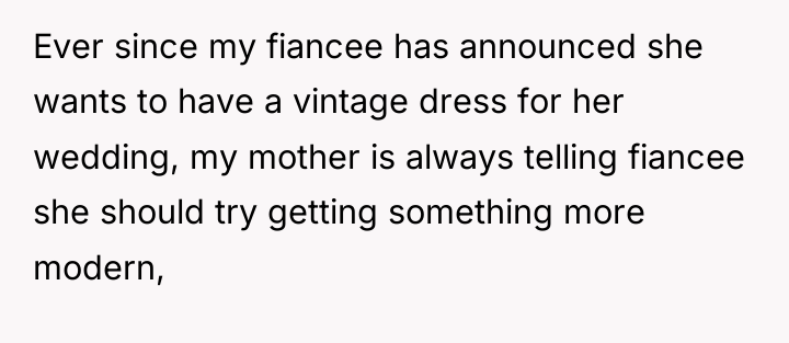 Ever since my fiancee has announced she wants to have...