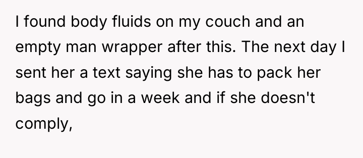 I found body fluids on my couch and an empty...