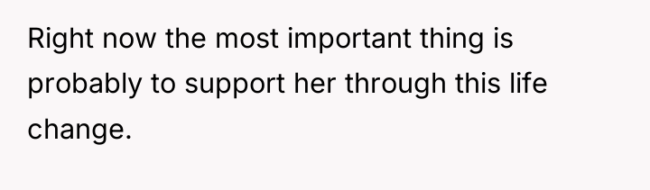 Right now the most important thing is probably to support...
