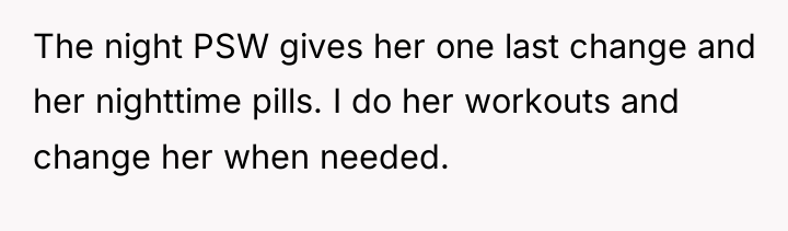 The night PSW gives her one last change and her...