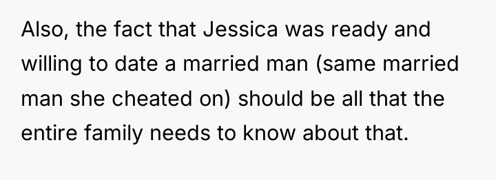 Also, the fact that Jessica was ready and willing to...