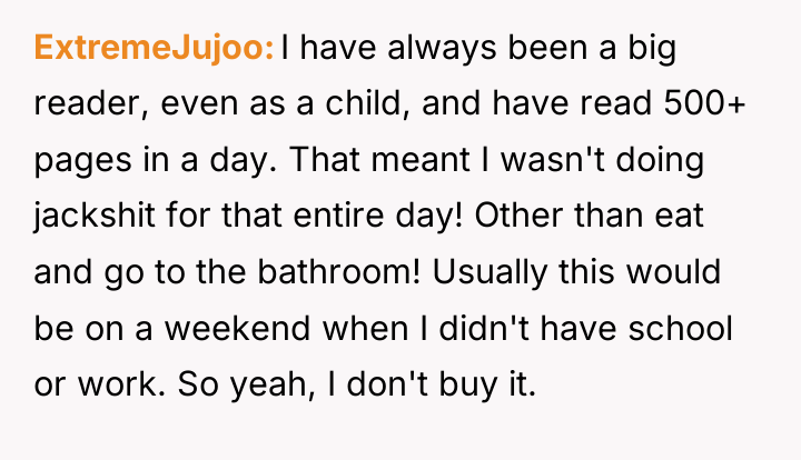 ExtremeJujoo I have always been a big reader, even as...