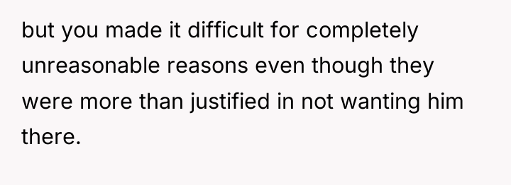 but you made it difficult for completely unreasonable reasons even...
