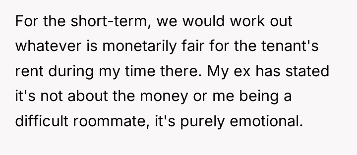 For the short-term, we would work out whatever is monetarily...
