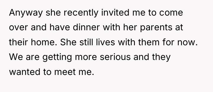 Anyway she recently invited me to come over and have...