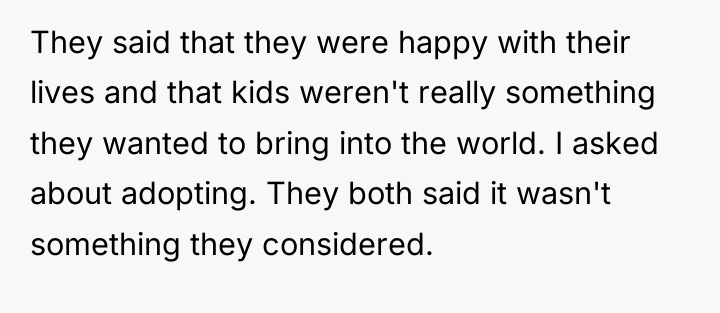 They said that they were happy with their lives and...