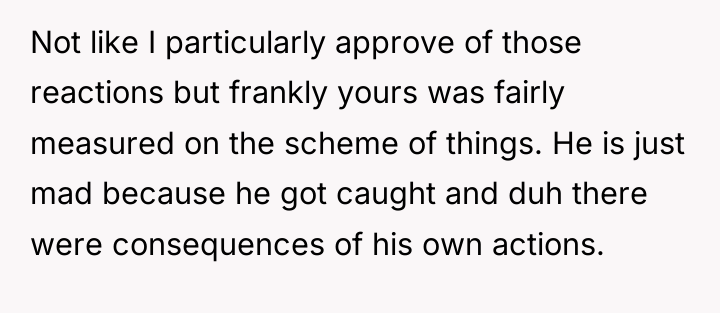 Not like I particularly approve of those reactions but frankly...