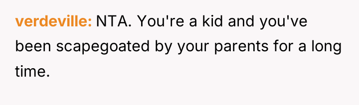 verdeville NTA. You're a kid and you've been scapegoated by...