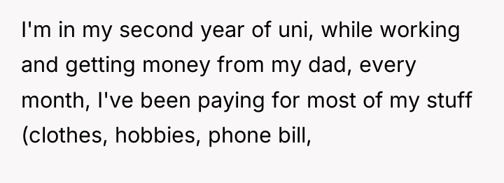 I'm in my second year of uni, while working and...