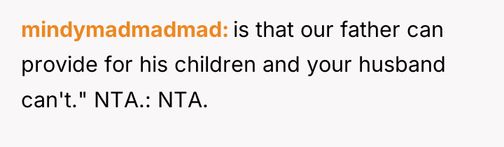 mindymadmadmad is that our father can provide for his children...