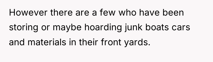 However there are a few who have been storing or...