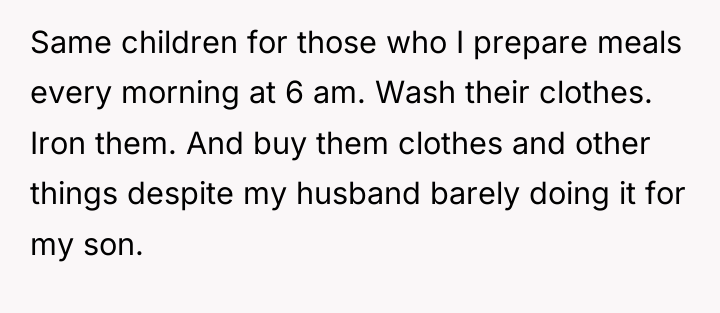 Same children for those who I prepare meals every morning...