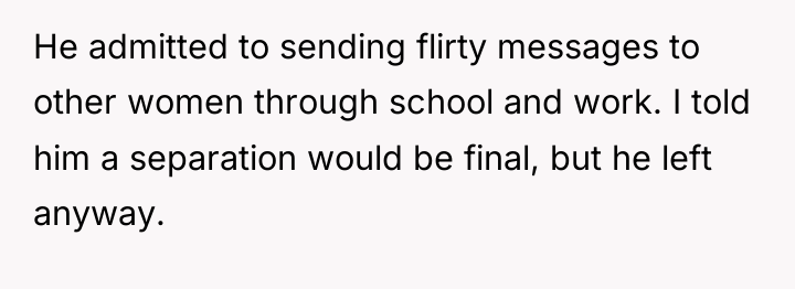 He admitted to sending flirty messages to other women through...