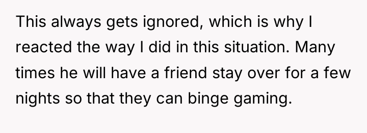 This always gets ignored, which is why I reacted the...