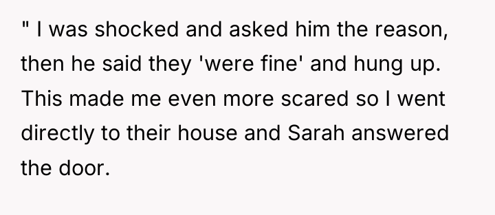 " I was shocked and asked him the reason, then...