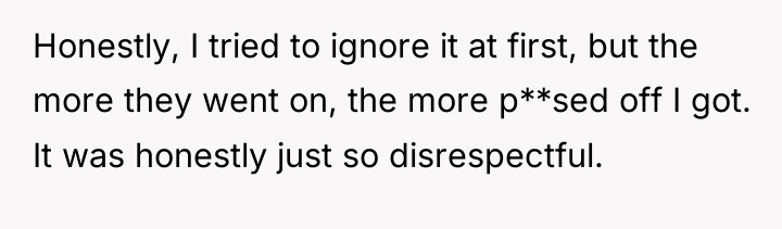 Honestly, I tried to ignore it at first, but the...