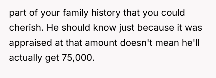 part of your family history that you could cherish. He...