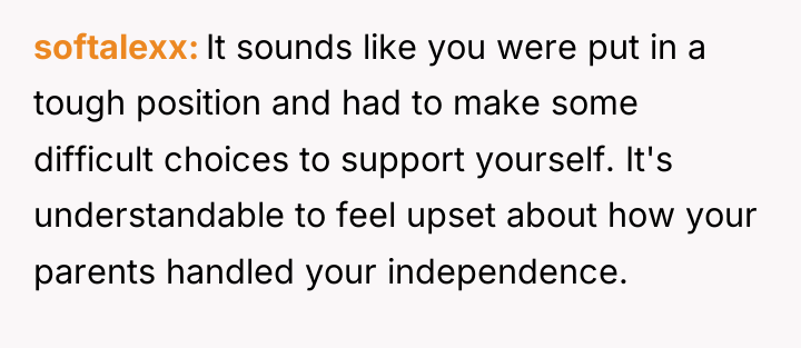softalexx It sounds like you were put in a tough...