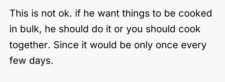 This is not ok. if he want things to be...