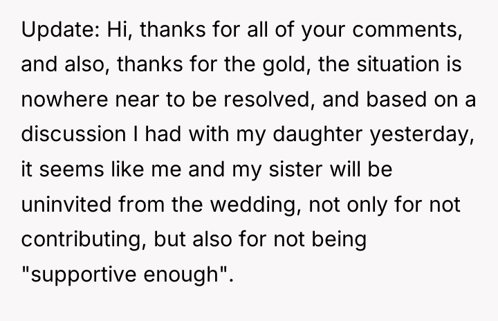 Update: Hi, thanks for all of your comments, and also,...