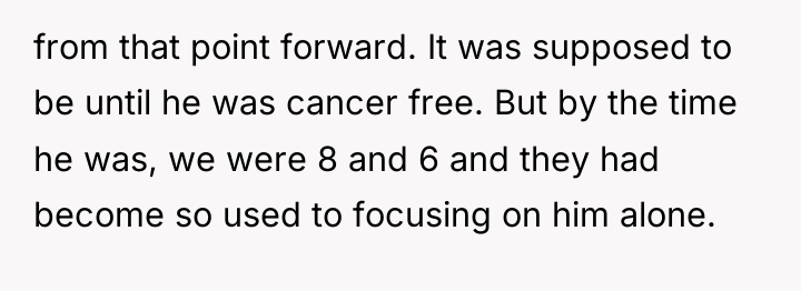 from that point forward. It was supposed to be until...