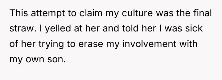 This attempt to claim my culture was the final straw....