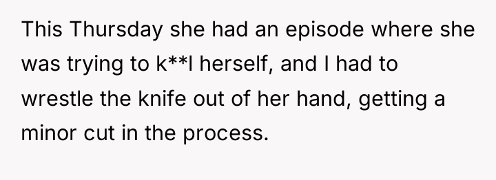 This Thursday she had an episode where she was trying...