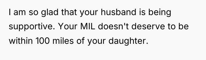 I am so glad that your husband is being supportive....