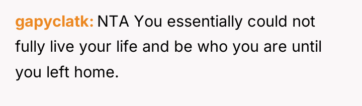 gapyclatk NTA You essentially could not fully live your life...
