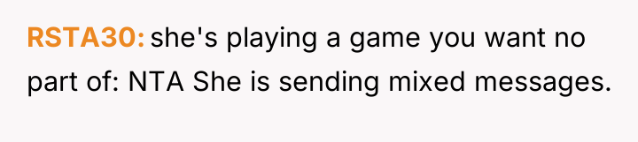 RSTA30 she's playing a game you want no part of:...