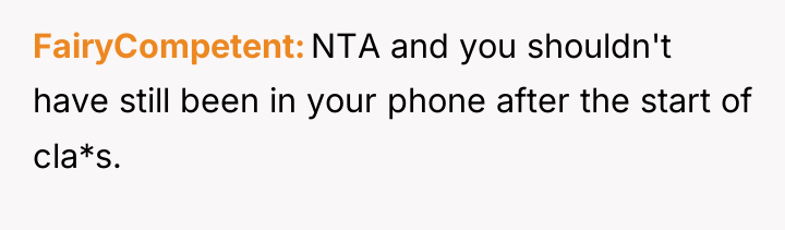 FairyCompetent NTA and you shouldn't have still been in your...