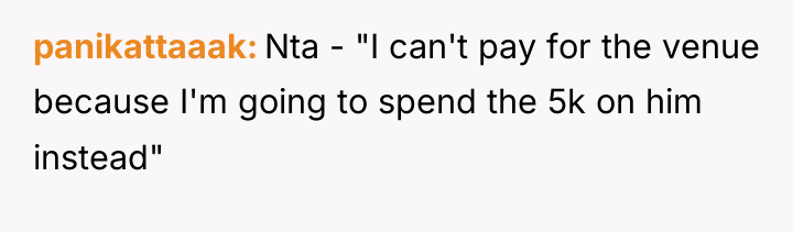 panikattaaak Nta - "I can't pay for the venue because...