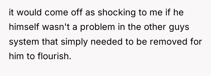 it would come off as shocking to me if he...